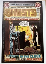 GHOSTS #8 ART original comic cover proof 1972 CARDY thing CREEPY SKELETON