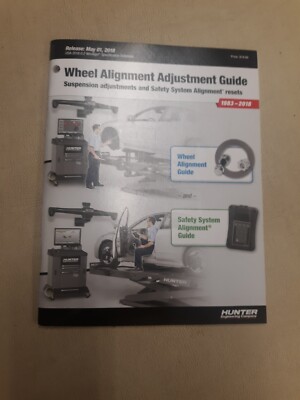 1983-2018 HUNTER ENGINEERING WHEEL ALIGNMENTADJUSTMENT GUIDE CATALOG NEW