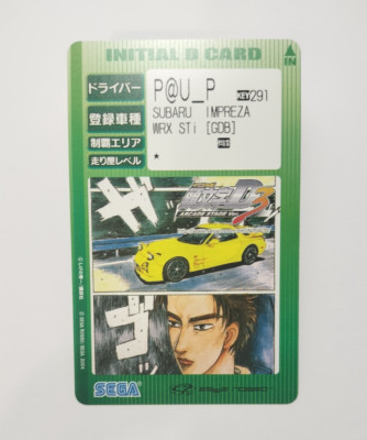 Japanese SEGA Initial D Card Arcade Stage Version 3 IMPREZA WRX STI SUBARU/RX-7
