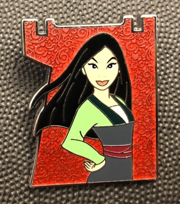 Disney pin 147322 Mulan Princess Castle puzzle piece shape China Chinese warrior