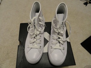 tênis converse all star chuck taylor couro branco