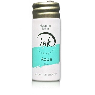 Aqua Brow Mapping String [100 Ft Bottles - 30 m] Pre-Inked Mapping String