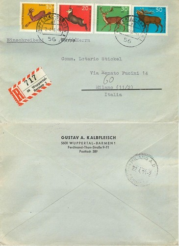 2072 - Germany, Federal - Pro youth on recommended for Milan, 1966
