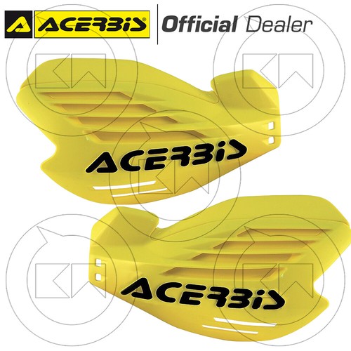 Par de protectores de manos manillar Acerbis Xforce amarillo motocross enduro off road - Imagen 1 de 3