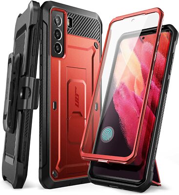 For Samsung Galaxy S21 FE 5G, SUPCASE Dual Layer 360 Case Shockproof Stand Cover