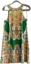 Short Green & Orange Dress I.N.C. Size Large