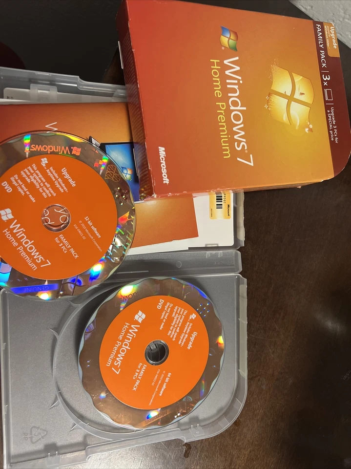 Microsoft Windows 7 Home Premium Upgrade Family Pack 3PC Genuine 32 & 64 bit - Image 4 of 4