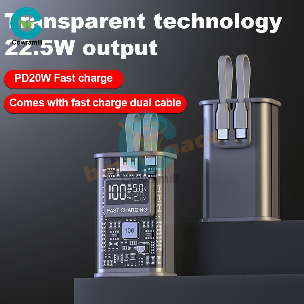 Compact 10000mAh Power Bank Box - Fast PD22.5W Charging for 18650/21700 Batteries