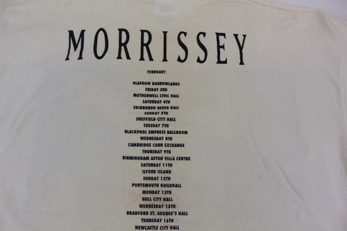 Graphic T-Shirt Morrissey Concert Screen Print Front & Rear Vintage Collectible - Picture 6 of 6