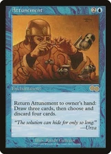 MTG - Urza's Saga Attunement!  Slightly Played!  FREE SHIPPING!