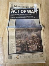 9/11 Newspaper Wisconsin State Journal Twin T...