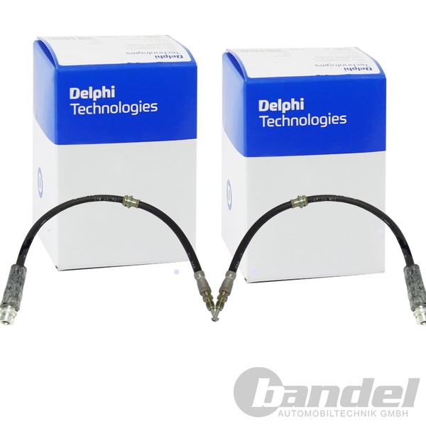 2X Delphi BremsschlÄUche Vorne Passend FÜR Ford Fiesta Links+Rechts-image
