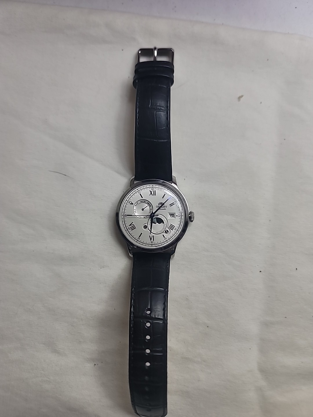 Orient Bambino Automatic Moonphase Day Date Displ… - image 3