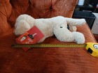 2 FAO Schwarz 20” Beabull Dog 12" Tan Stuffed Dog Puppy Laying NWT — photo 8