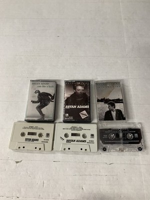 VINTAGE 1984 CASSETTE BRYAN ADAMS RECKLESS Cuts Like A Knife Into The Fire Lot