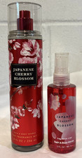 Bath 7 Body Works Japanese Cheery Blossoms Fine Fragrance Mist Lot of 2 8oz 3oz