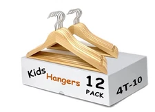 CEDAR ELEMENTS KIDS HANGERS NATURAL WOOD CHILDREN HANGERS 4T-10 SLHWD-30