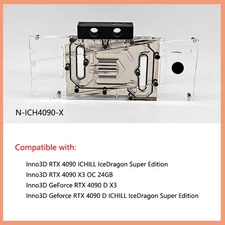 Granzon Full Coverage GPU Water Block For Inno3D GeForce RTX 4090 ICHILL