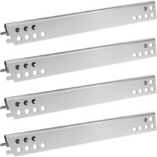 4 Pcs Heat Shield Plates in Stainless Steel, Burner Covers for Charbroil Advanta