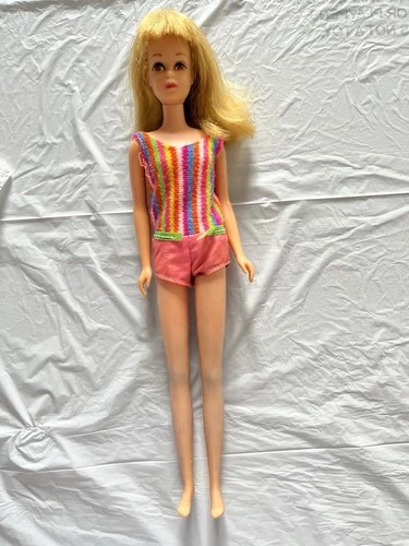 Vintage 1966 Mattel Francie, Blonde Hair Brown Eyes TNT in original swimsuit