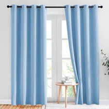 NICETOWN Sky Blue Blackout Curtains - Home 52"W x 84"L Pack of 2 ,