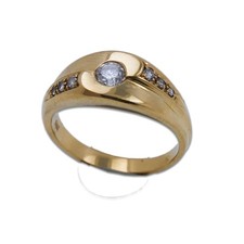 Ring 585 Gold 14 Karat Gelbgold Diamant 0,35 Ct Brillant Damen Wert 2400,-