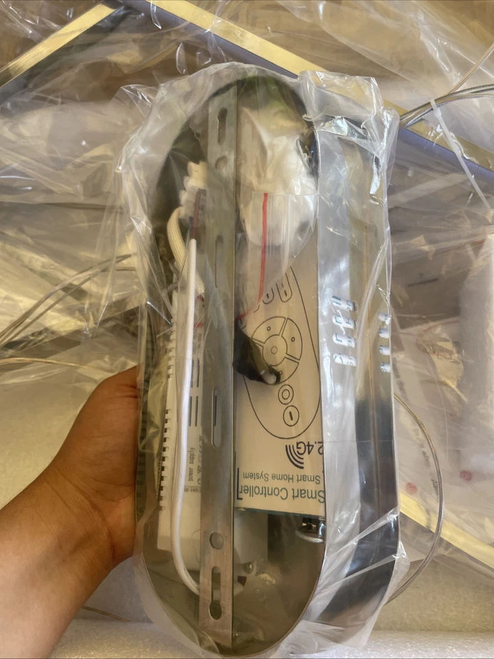 LED Chandelier Modern Led Infinity Pendant Light with Remote - Image 3 of 4