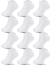 12 Pairs Girls Ankle Athletic Socks Half Cushion Low Cut Kids Hosiery New