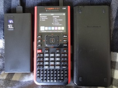 Grafikrechner Texas Instruments  TI Nspire CX II-T mit CAS~ GTR + neue Powerbank