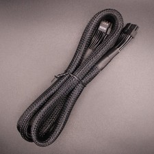 16pin 12 4 GPU Power Cable 12VHPWR 600W PCI-e 5 Male to Male 12V Braided Sleeve