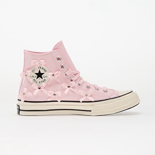 Women's SZ 6.5 CONVERSE Chuck 70 HI Bow Studded PINK FROSTING (A14444C) thumbnail 3