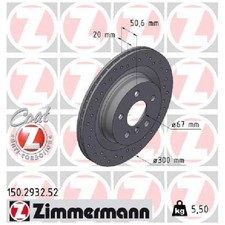 2x Bremsscheibe 26220405 hinten für BMW X2 F39 U10