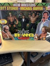 ToyBiz Ring Announcer Series WCW Wrestlers SCOTT STEINER MICHAEL BUFFER DDP New