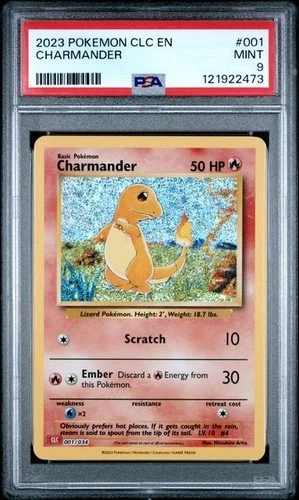Charmander #1 - Pokemon Classic Collection Charizard & Ho-oh Deck - PSA 9