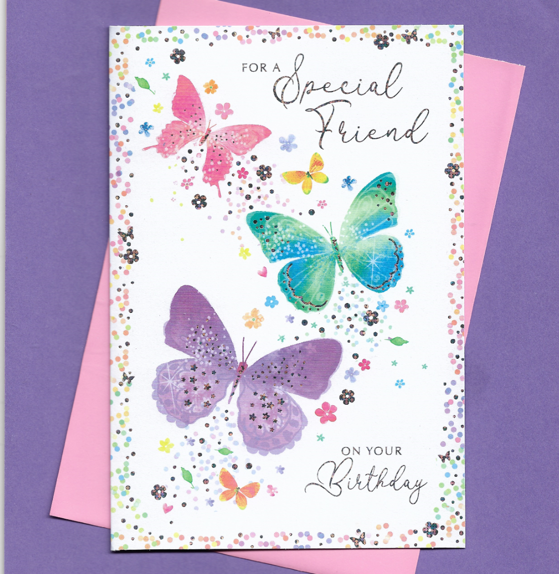 Special Friend Birthday Card Female Woman Ladies Lady For Her 19x13cm