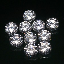 10 Pcs Lot Natural DE Color VVS1 Brilliant Cut White 3.50 MM Round Loose Diamond