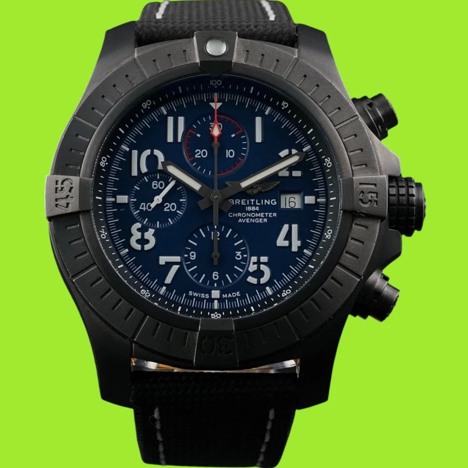 Breitling Super Avenger Chronograph 48mm Night Mission V13375 - Complete Set - Image 2 of 4
