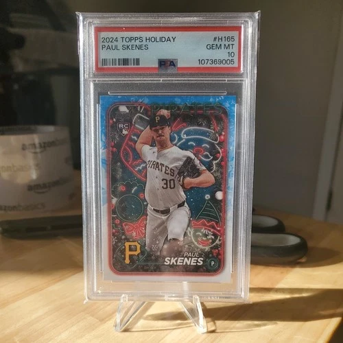 2024 Topps Holiday Paul Skenes Rookie RC PSA 10 Gem Mint