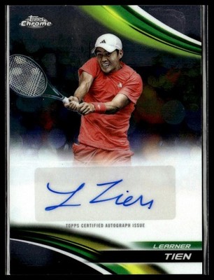 2025 Topps Chrome Tennis CA-LTN Learner Tien Auto | eBay