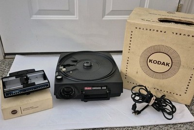 Vtg Kodak Carousel 600 Slide Projector W/Stack Loader Original Boxes Tested/Read