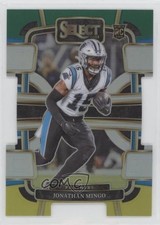 2023 Panini Select Concourse Green & Yellow Prizm Die-Cut Jonathan Mingo 07sf