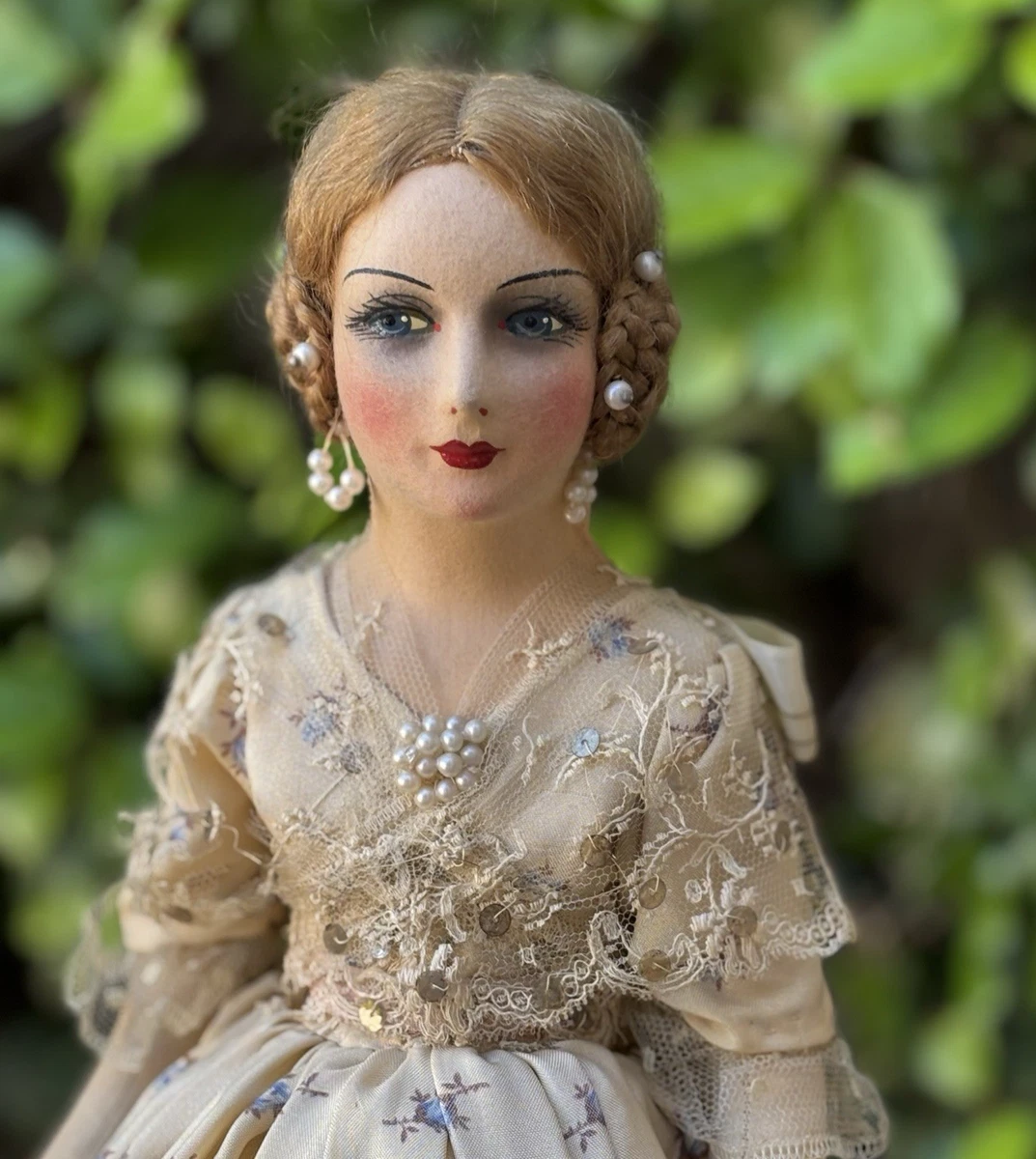 Poupée Boudoir Ancienne Marie - Porcelaine - Début XXe - 45 Cm - France