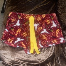 Wizarding World Of Harry Potter Plush Sleep Shorts Size L