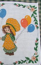 Vintage Retro Taschentuch Taschentuch Kinder Kind Kids R20 Hollie Hobbie