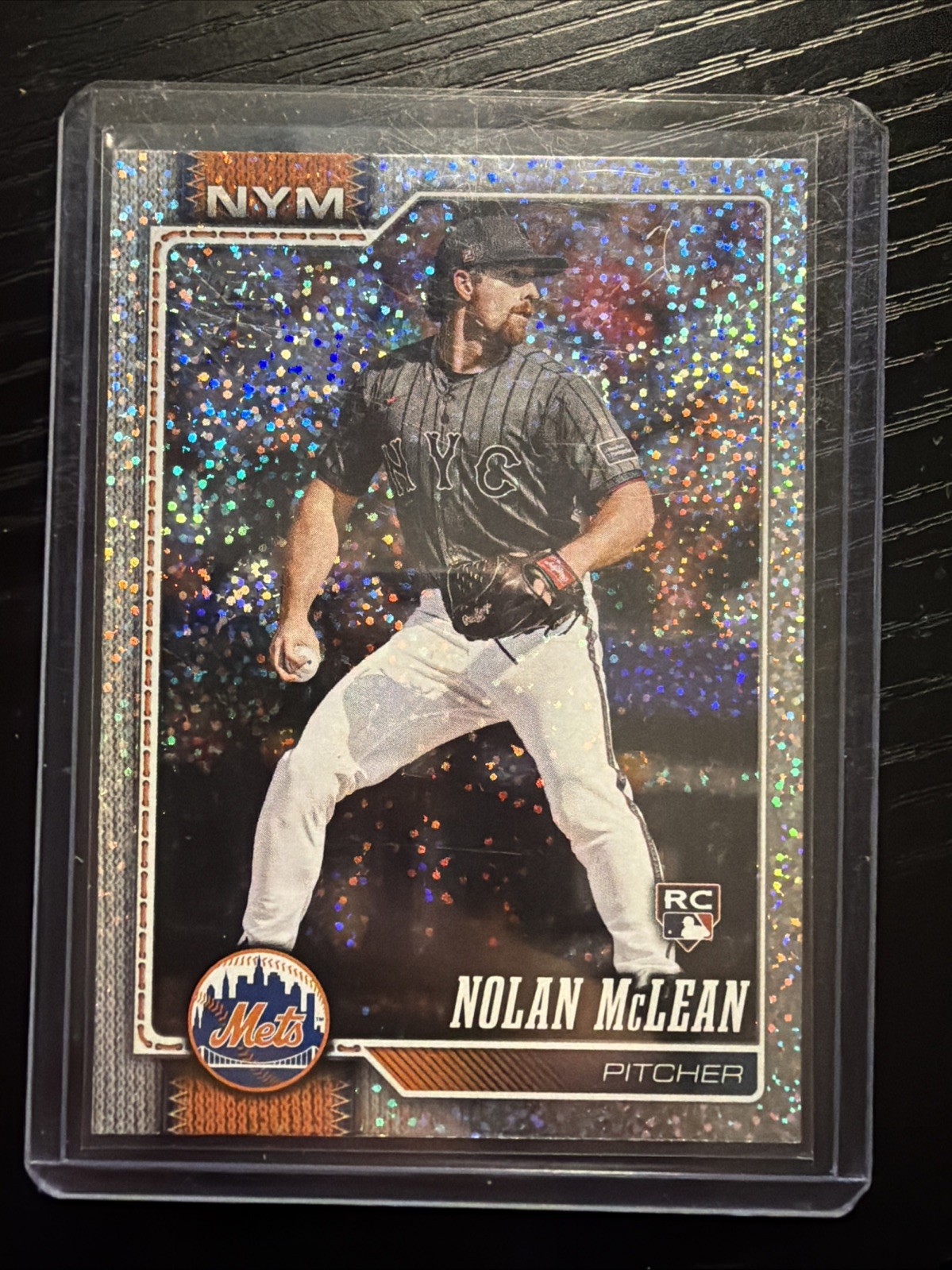 2026 Topps Series 1 - Nolan McLean #214 Sand glitter  (RC) New York Mets