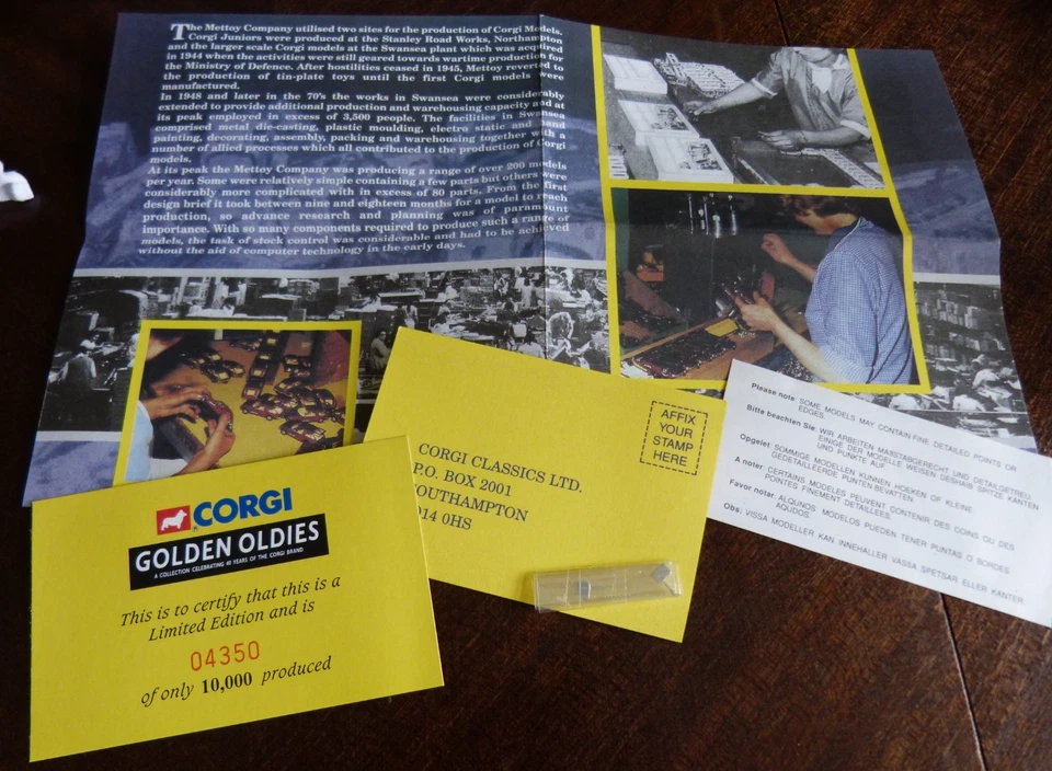 Corgi Modell 1:43 - 30303 Bedford S Spratt´s  Lieferwagen OVP limitiert Nr. 4350 - Bild 2 von 4