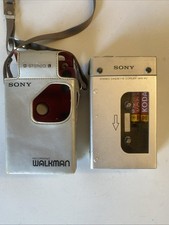 Vintage Sony Walkman Wm-r2 Silver Motor Runs/ Needs Belts Spares Or Repair Rare