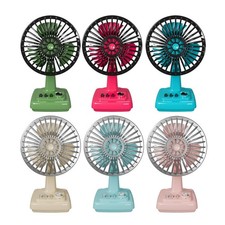 USB Powered Desk Fan with 3 Speed Options for Personal Air Cooling in Kitchen,