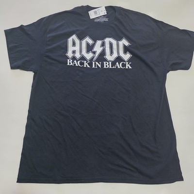 AC/DC Men's Short-Sleeve T-Shirt, Back in Black, Size XL.