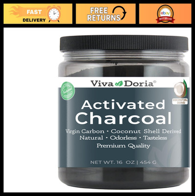 Virgin Activated Charcoal Powder - Food Grade, Coconut Shell, 16 Oz for Detox &
